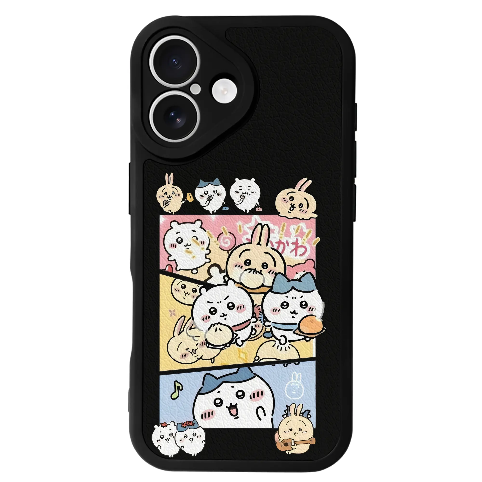 ちい が わ グッズ うさぎ - IPhone 16シリーズ対応 ・ シリコンスマホケース ・ レザー調 ・ 高精度フィット ・ 耐衝撃 ・ ワイヤレス充電対応 ・ 精密カット